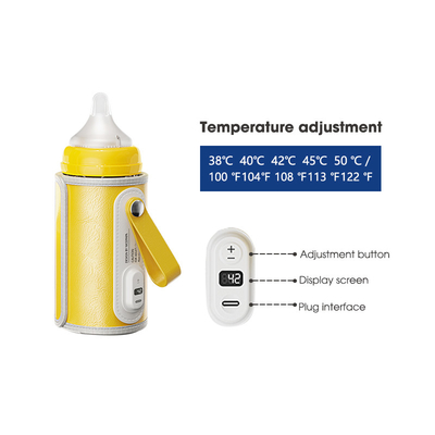 모유 방식 USB 가지고 다닐 수 있는 병 온열기 프로 세트 매체 플로우 PU 가죽