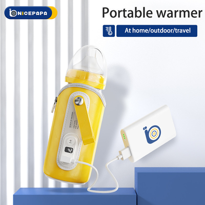 여행을 위한 곧은 전기 가지고 다닐 수 있는 아기 우유병 더 따뜻한 5 속도 LCD 디스플레이