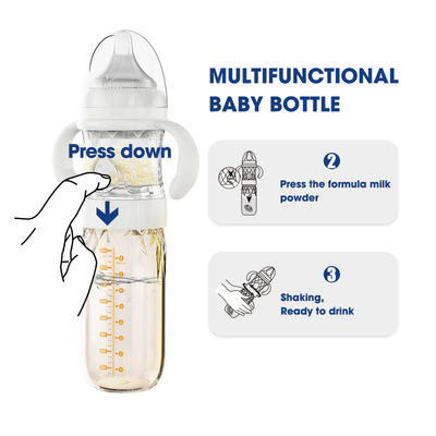 니케파파 셀프 믹싱 아기 우유병 선물 세트 비 유독한 240 밀리람베르트 반대 코리크 BPA 자유롭습니다