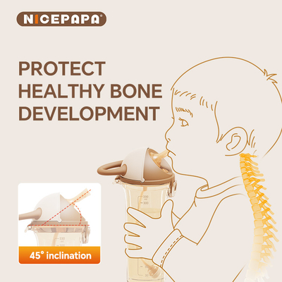 슬라이드 모자 PPSU 스피 컵 자연 포즈 아기 선물 안티 질식 BPA-Free Bite Water Resistant Sippy kids Baby Love