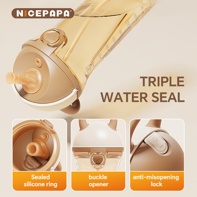슬라이드 모자 PPSU 스피 컵 자연 포즈 아기 선물 안티 질식 BPA-Free Bite Water Resistant Sippy kids Baby Love