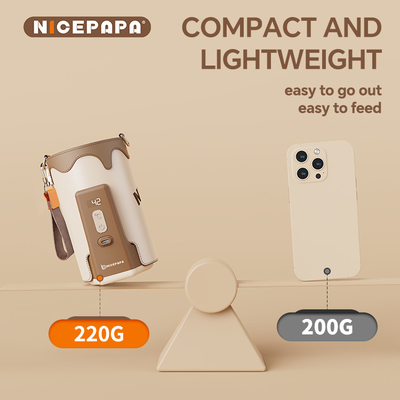 NICEPAPA 핫 셀러 PU 전기 테르모스 병 집합 야외 밤 단열 90% 아기 병 컵에 적합